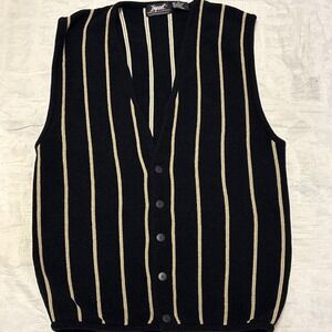Vintage Impact Sweater Vest 5 Button Men's XL Grandpa Core 90s Golf